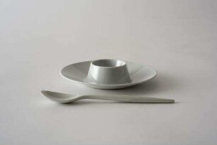 Service Valon (Werkbundkiste Kunststoff, Eierbecher mit Löffel)