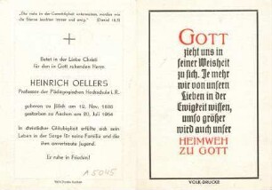Oellers, Heinrich