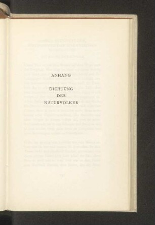 Anhang Dichtung der Naturvölker