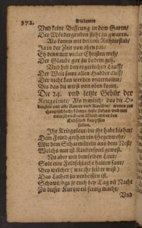 Die 24. und letzte Gebür der Kriegsleute ...