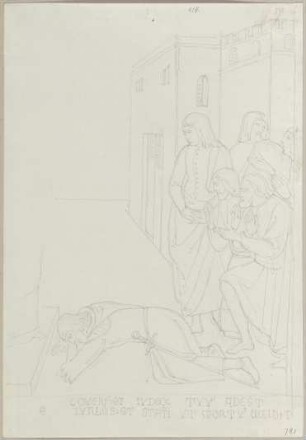 Darstellung von dem Fall eines Götzenbildes, welcher in S. Angelo bei Orvieto vorgefallen sein soll, an den Wänden der Kapelle del S. Corporale im Dom zu Orvieto