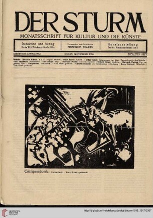 Sechstes Heft (September 1916)