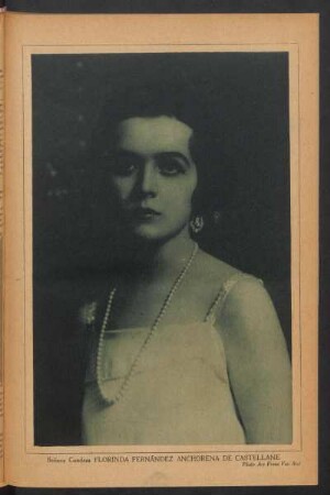 [Fotografía de] Señora Condesa Florinda Fernández Anchorena de Castellane