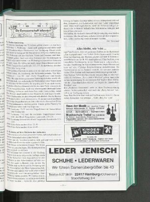 Alles bleibt, wie´s ist...