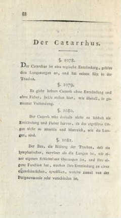 Der Catarrhus