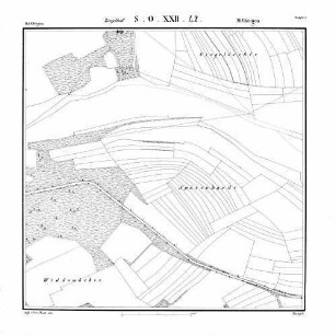 Kartenblatt SO XXII 42 Stand 1821