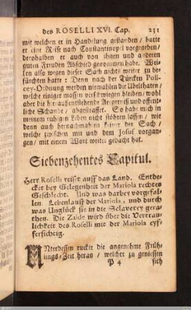 Siebenzehentes Capitul.