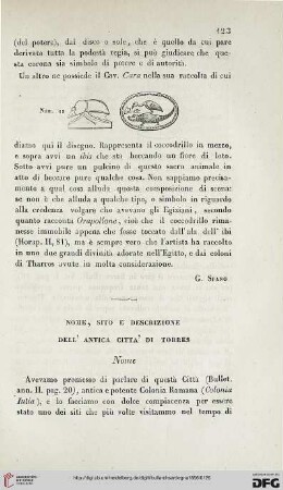 Nome, sito e descrizione dell'antica città di Torres, [1]