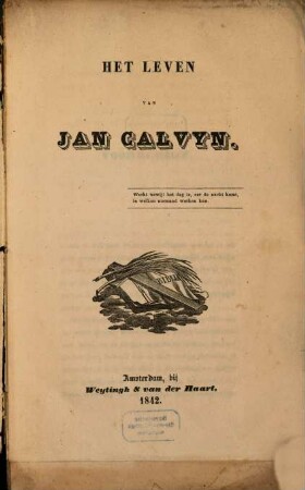 Het Leven van Jan Calvyn