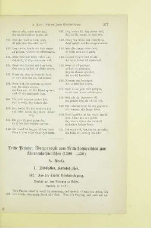 Dritte Periode: Übergangszeit vom Mittelhochdeutschen zum Älterneuhochdeutschen (1300-1450)