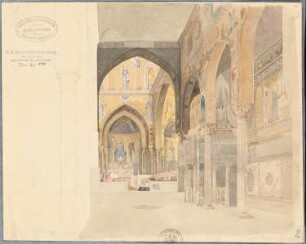 Capella Palatina, Palermo: Perspektivische Ansicht Innenraum