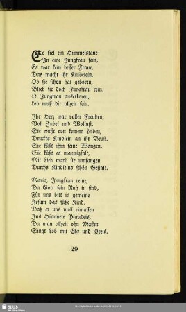 [Es fiel ein Himmelstaue]