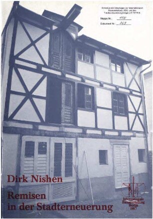 Broschüre: Remisen in der Stadterneuerung, Luisenstadt