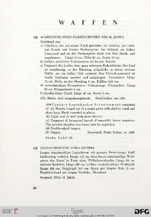 Waffen (Nr. 135-158)