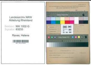 Entnazifizierung Helene Raves, geb. 29.05.1919 ()