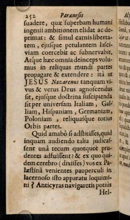 252-262, Quid amabo si adstitisses, quid inquam ...