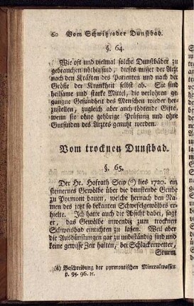 Vom trocknen Dunstbad.