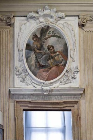 Supraporten mit Allegorien — Virtù und Giustizia