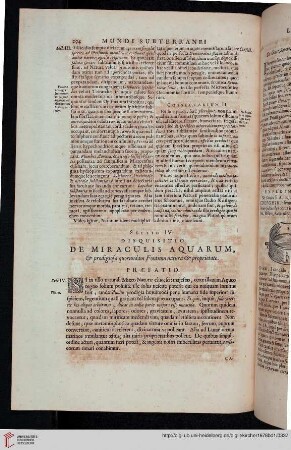 Sectio IV: Disquisitio de miraculis aquarum