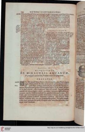 Sectio IV: Disquisitio de miraculis aquarum