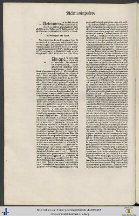 Ad municipales et de incolis