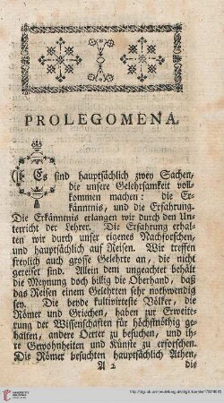 Prolegomena