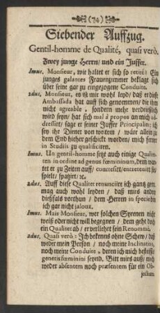 Siebender Auffzug.