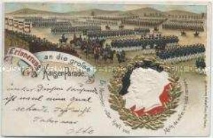 Postkarte zur Kaiserparade
