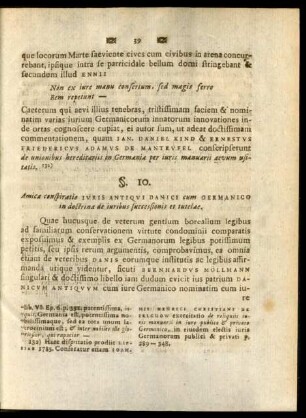 §. 10. Amica conspiratio Iuris Antiqui Danici cum Germanico in doctrina de iuribus successionis et tutelae.