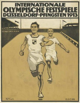 Internationale Olympische Festspiele Düsseldorf Pfingsten 1913