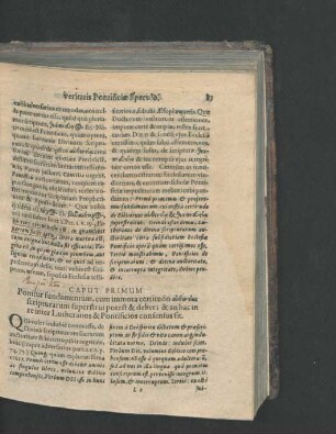 Caput Primum. Ponitur fundamentum, cum immota certitudo ... scripturarum superstrui potest ...
