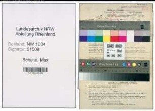 Entnazifizierung Max Schulte , geb. 23.04.1897 (Fahrer)