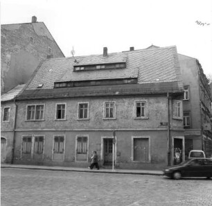 Bad Schandau, Marktplatz 2. Wohnhaus mit Laden (1701/1800). Ansicht von Norden