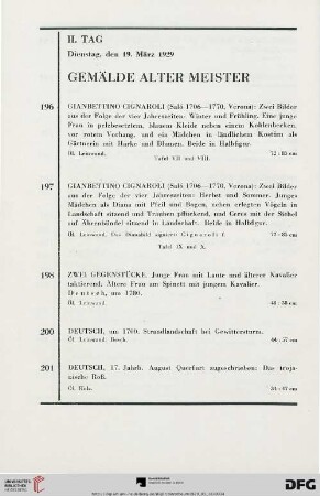 Gemälde alter Meister (Nr. 196-217)