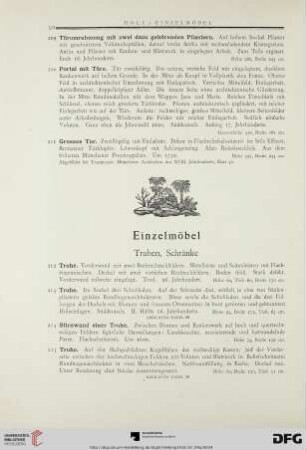 Einzelmöbel (Nr. 212-380)