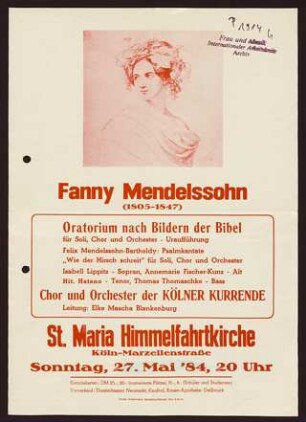 Oratorium nach Bildern der Bibel : Chor und Orchester der Kölner Kurrende