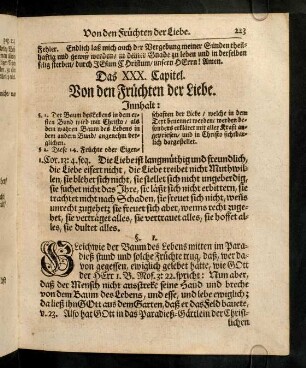 223-231, XXX: Capitel