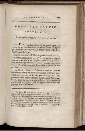 Première partie. Section II.