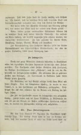 45. Das Interregnum