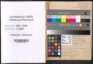 Entnazifizierung Edmund Kreuzer , geb. 15.09.1892 (Versicherungsinspektor)