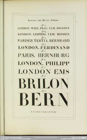 Londoner und Pariser Antiqua