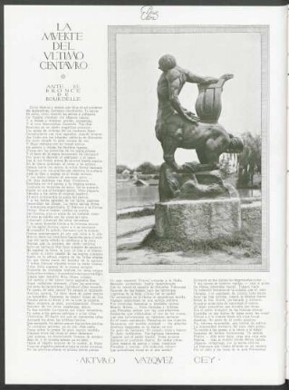 La muerte del ultimo centauro - ante el bronce de Bourdelle