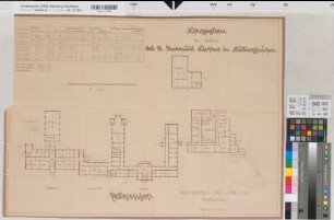 Lüdinghausen (Lüdinghausen) St Antonius Kloster Lageplan 1940 1 : 333 1/3 51 x 71 Pause Stadtbauamt Prov. Schulkollegium Nr. 7900