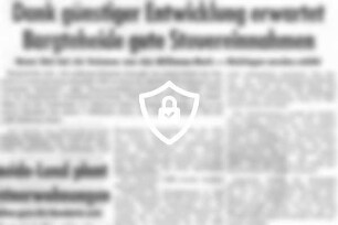 Dank günstiger Entwicklung erwartet Bargteheide gute Steuereinnahmen