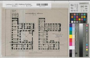 Rüthen (Rüthen) Amtsgericht Grundriße 1952 1 : 200 28 x 38 Zeichnung Staatshochbauamt Soest