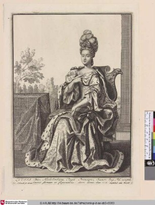 Louisa Duc. Mekelenburg. Regii Principis, Danor. Reg. Fil. conjux.