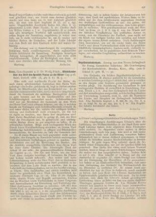 492-493 Notiz zu Usener‘s religionsgeschichtlichen Untersuchungen. Teil. I