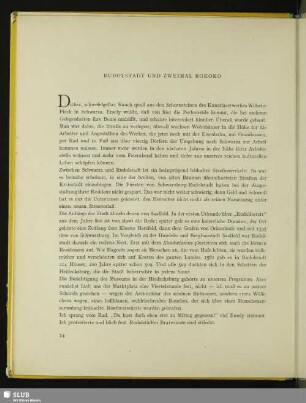 Rudolstadt Und Zweimal Rokoko