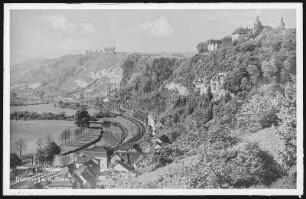 Dornburg. Blick auf Dornburg