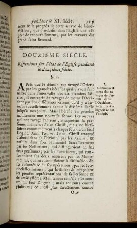 Douzième Siècle.